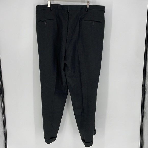 VF JEANSWEAR classic pleated front dress trouser slacks grey size 42 x 30 men's - Picture 3 of 8